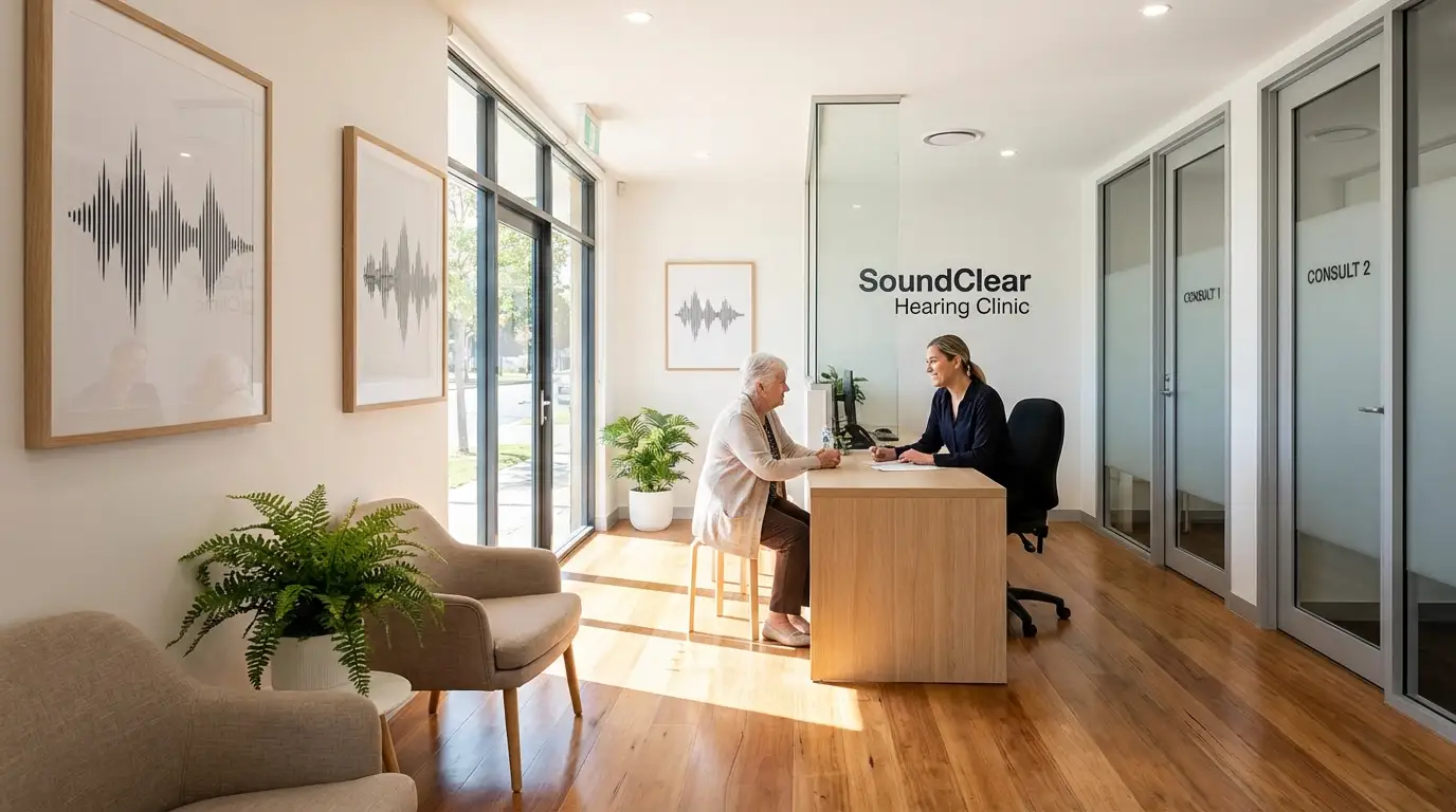 What happens during a hearing test